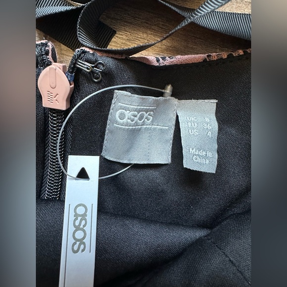 ASOS Pink Patterned Dress - Picture 2 of 3